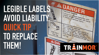 Video: Legible Labels Avoid Liability - Quick Tip to Replace Them